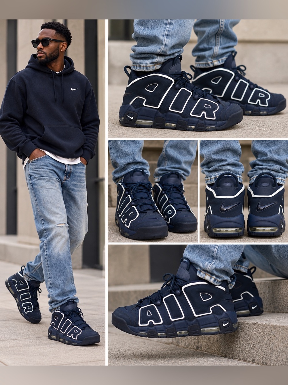 Nike Air More Uptempo 'Obsidian' Men's Size 12
